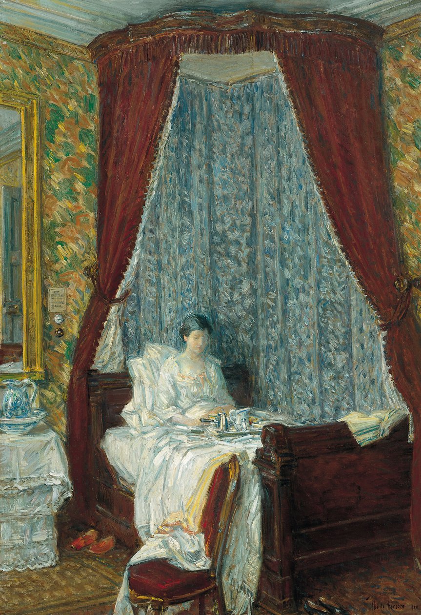 Fransız Kahvaltısı, 1910 by Childe Hassam