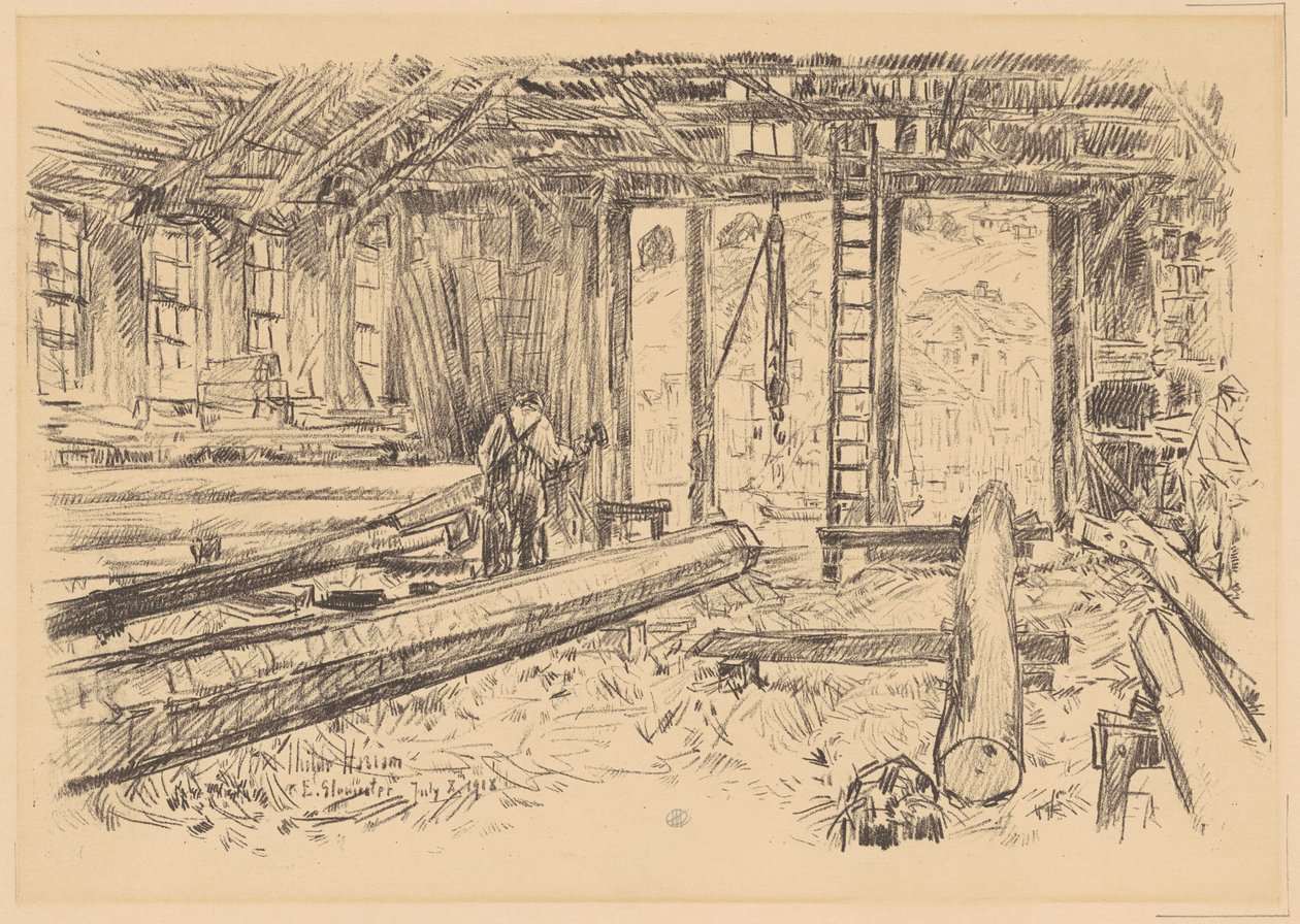 Spar Dükkanı, Gloucester by Childe Hassam