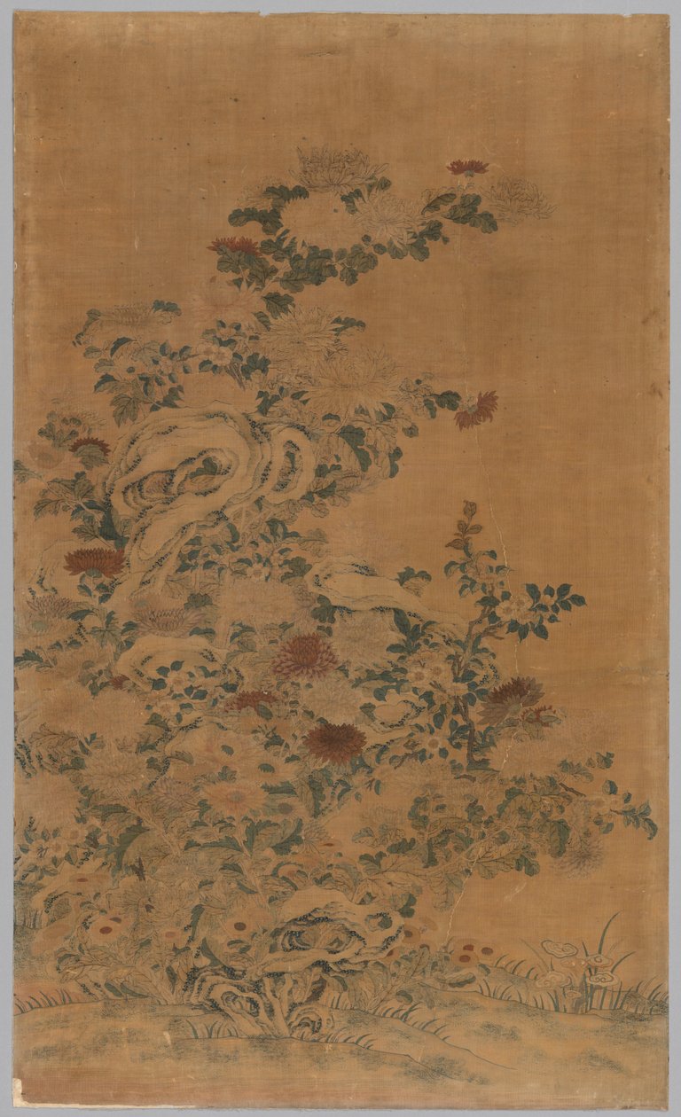 Vaka Paneli: Kayalar ve Krizantemler by China, Qing dynasty