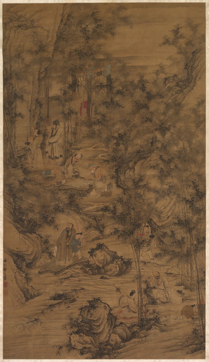 Bambu Korusunun Yedi Değeri by China, Qing dynasty