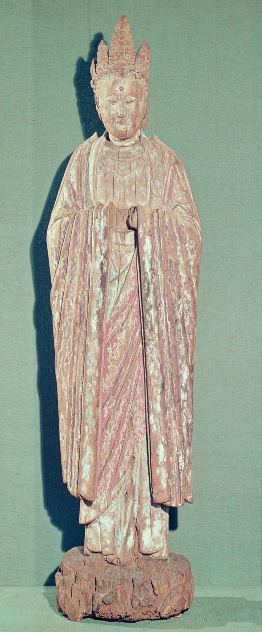 Figure of a Taoist Deity (wood) by Chinese School
