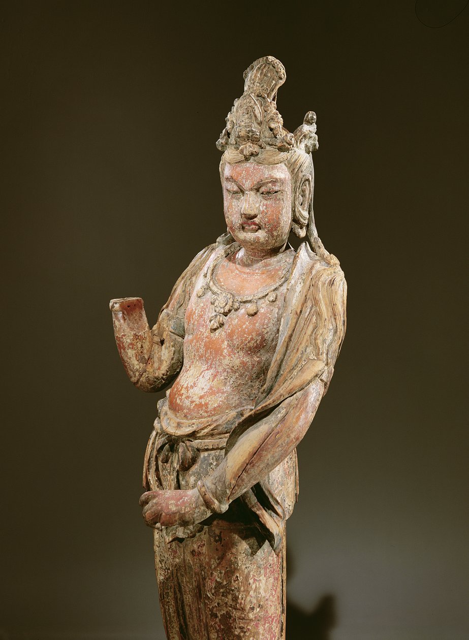 Daimi Kuan-yin, Yuan Hanedanlığı (1206-1368), 1282 (ahşap) (394833 detayı) by Chinese School