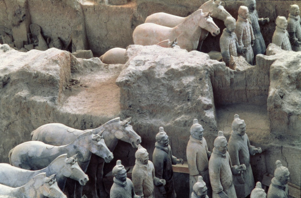 Terracotta Army, Qin Dynasty, 210 BC (detail)  by Chinese School