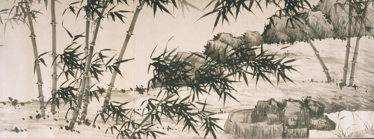 Bahar Yağmuru Altında Bambu by Chinese Xia Chang