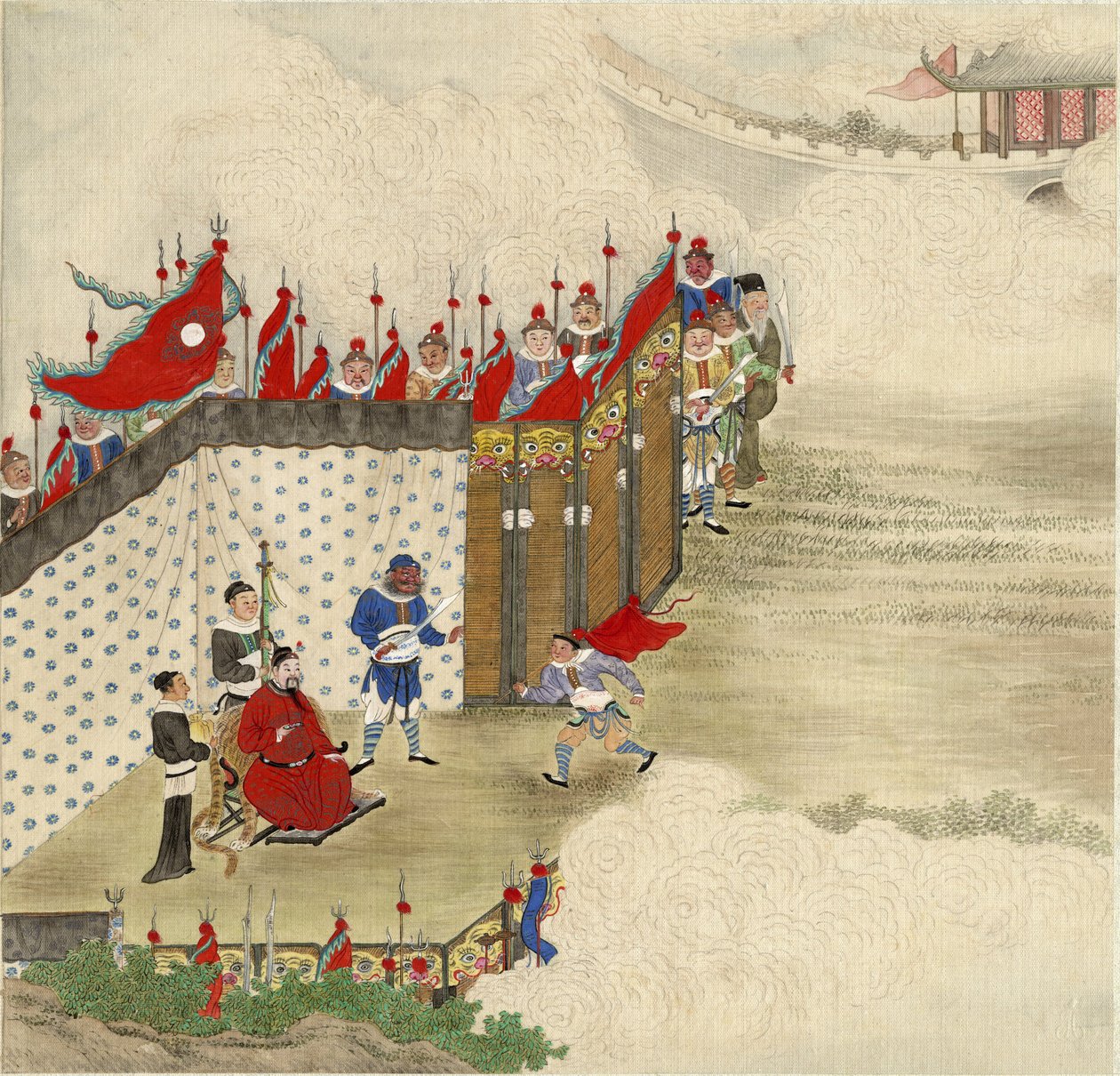 Çinli prens alma kurye, yaklaşık 1820 by Chinese Master