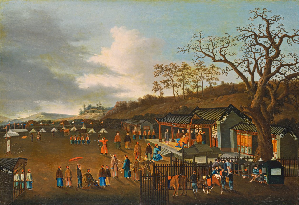 Okçuluk Yarışması by Chinese Qing Dynasty