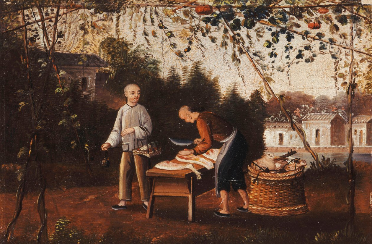 Çinli Kasap ve Çinli Bakkal, by Chinese School