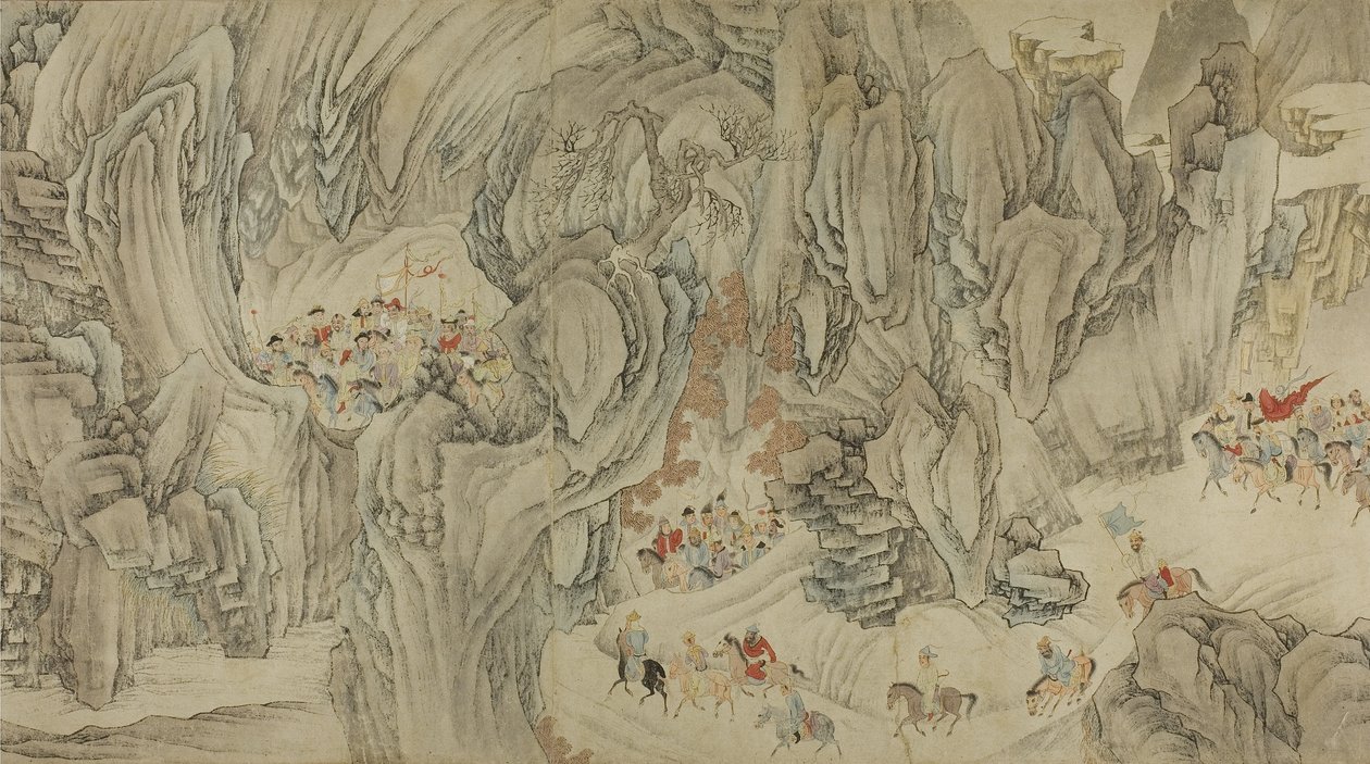 Cennetin Dağlarında Bir Av, Geç Ming-erken Qing hanedanı by Chinese School