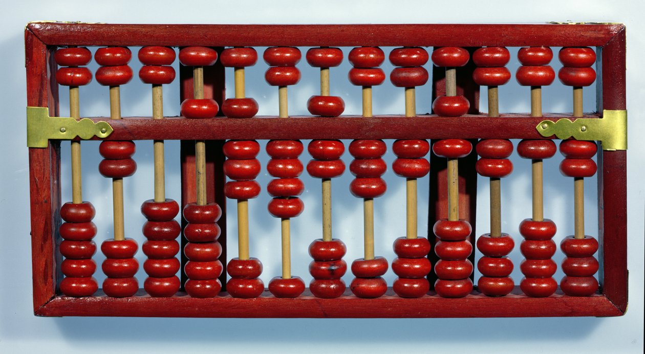 0205847326212 numaralı abaküs (ahşap) by Chinese School