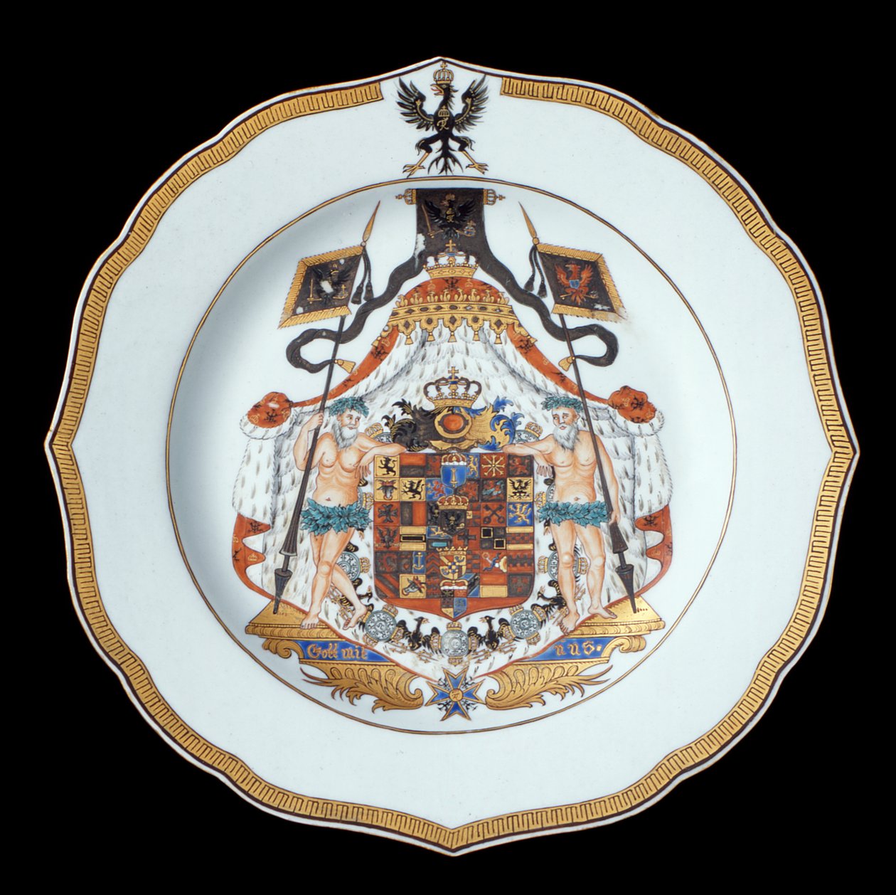 Armorial Yemek Tabağı, Qianlong Dönemi (1736-95) c.1755 (porselen) by Chinese School