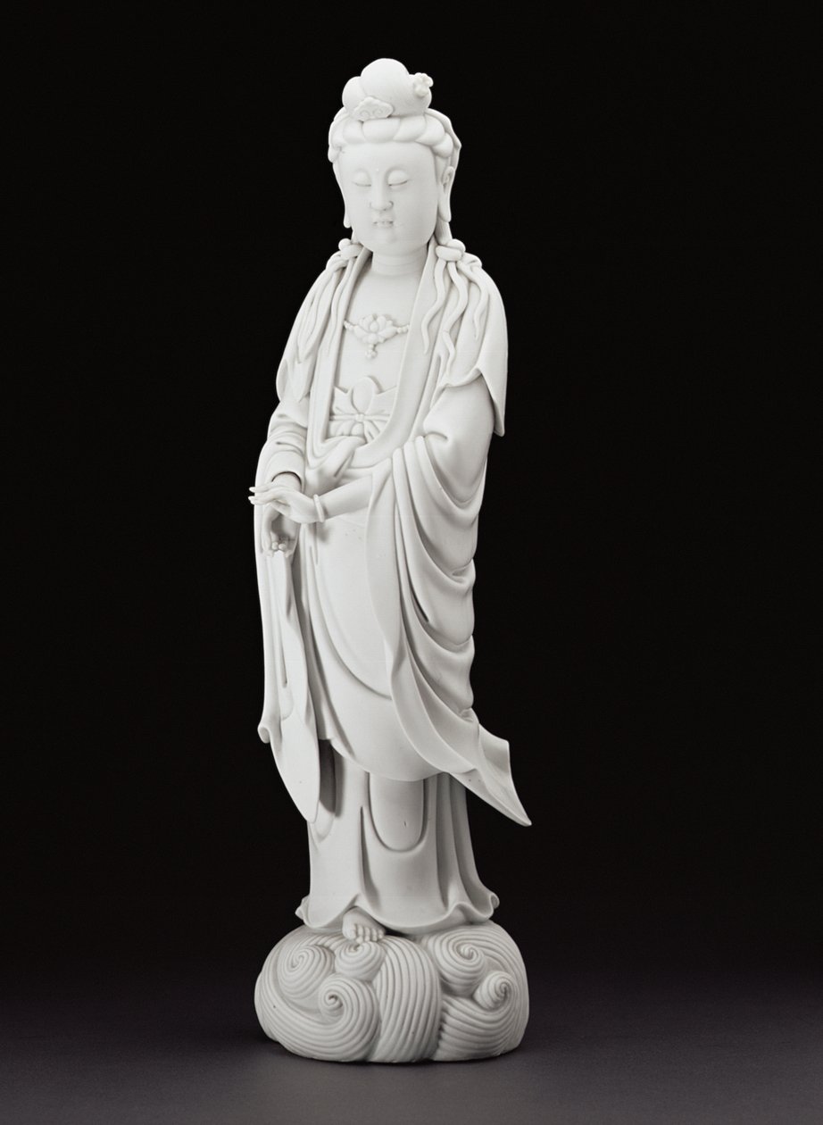 Çin beyaz Guanyin figürü, c.1800 (porselen) by Chinese School