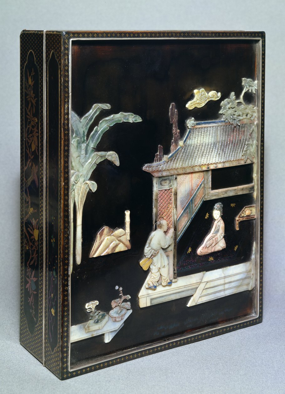Kutu, 18. yüzyıl (sabuntaşı kakmalı cila) by Chinese School