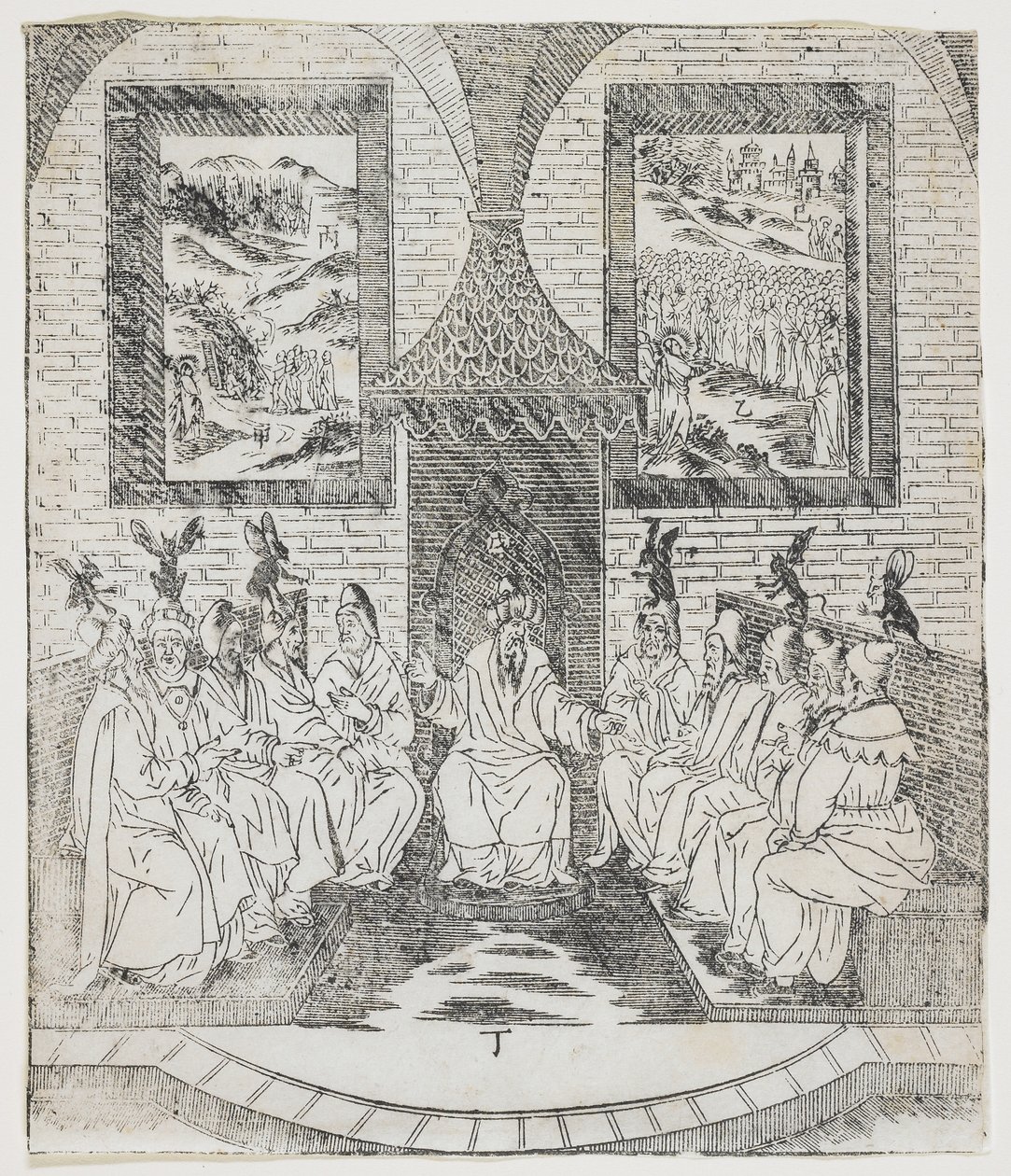 Caiaphas ve İhtiyarlar Meclisi, Giulio Alenis Tianzhu jiangsheng zhuxiang jingjie