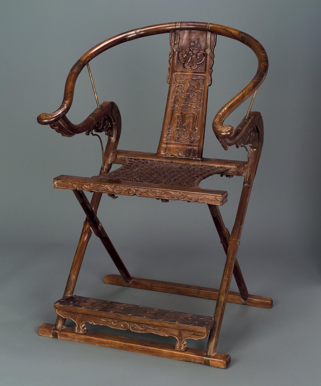 Sandalye (katlanır), Ming hanedanı, 1600-50 (gül ağacı) by Chinese School