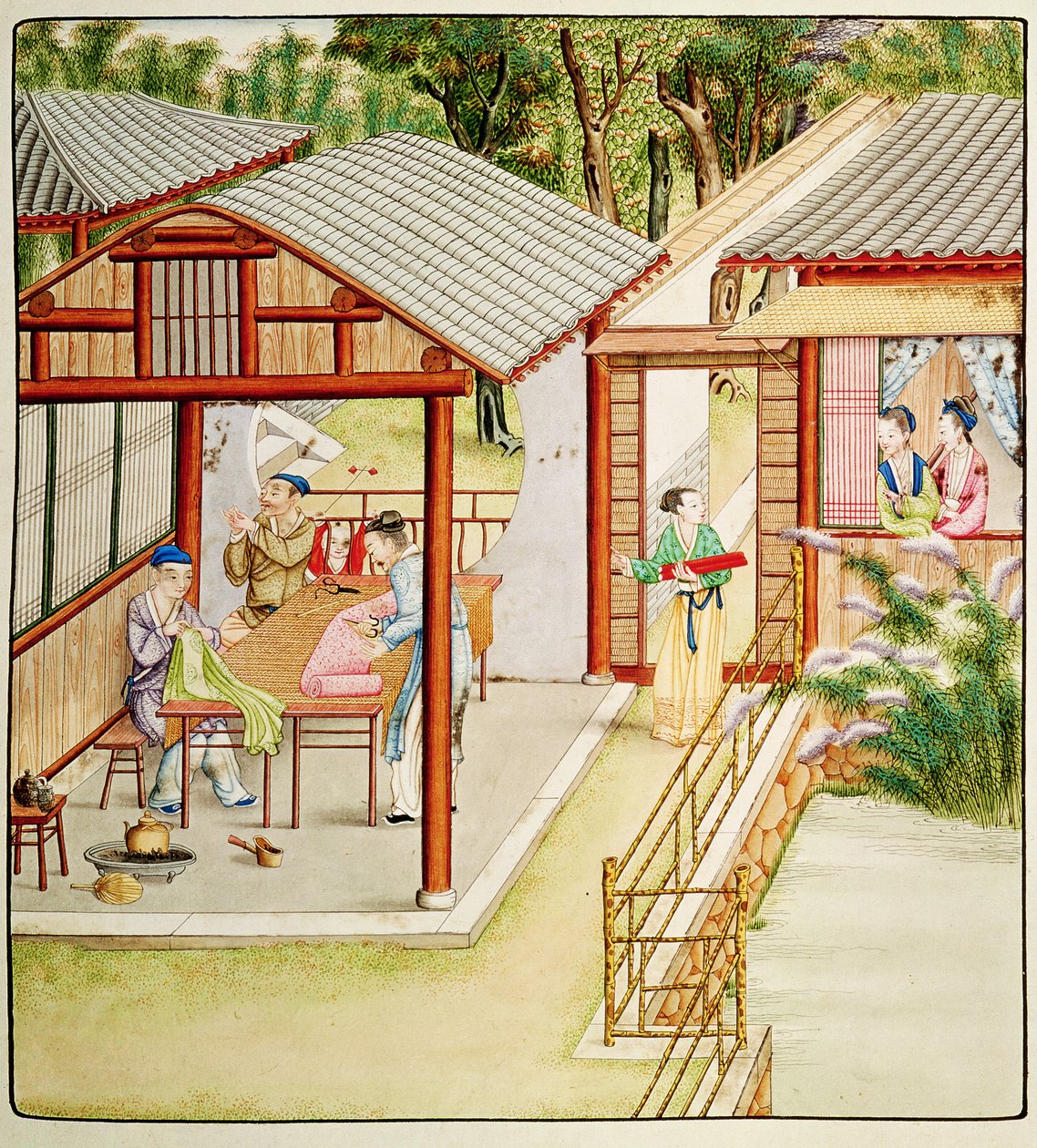 Çinli terzi dükkanı by Chinese School