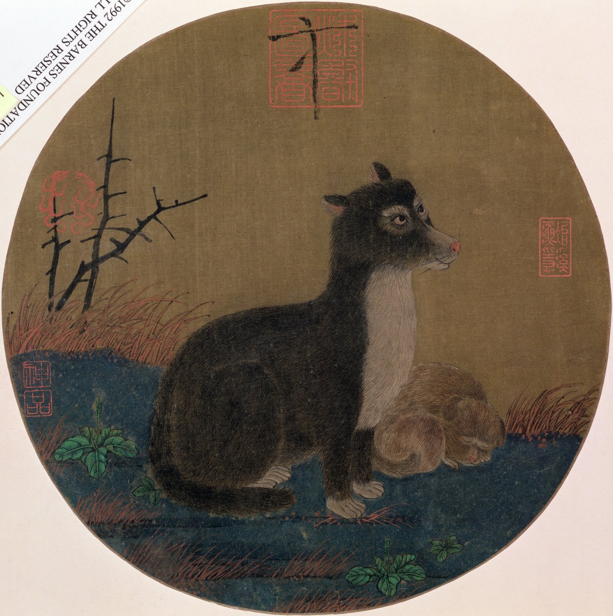 Köpekler, Hui-Tsung Hanedanlığı, 1100-35 by Chinese School