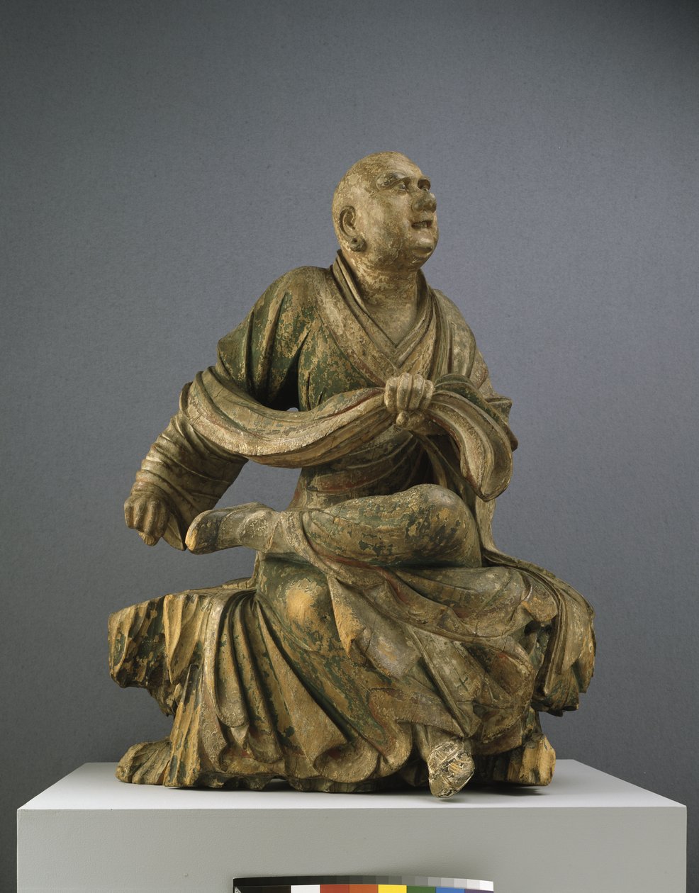 Ejderha Terbiyecisi Luohan, c.14. yüzyıl by Chinese School