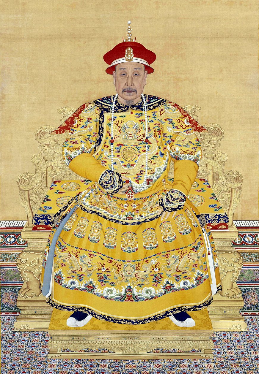 Yaşlılıkta İmparator Qianlong (1711-1799) by Chinese School