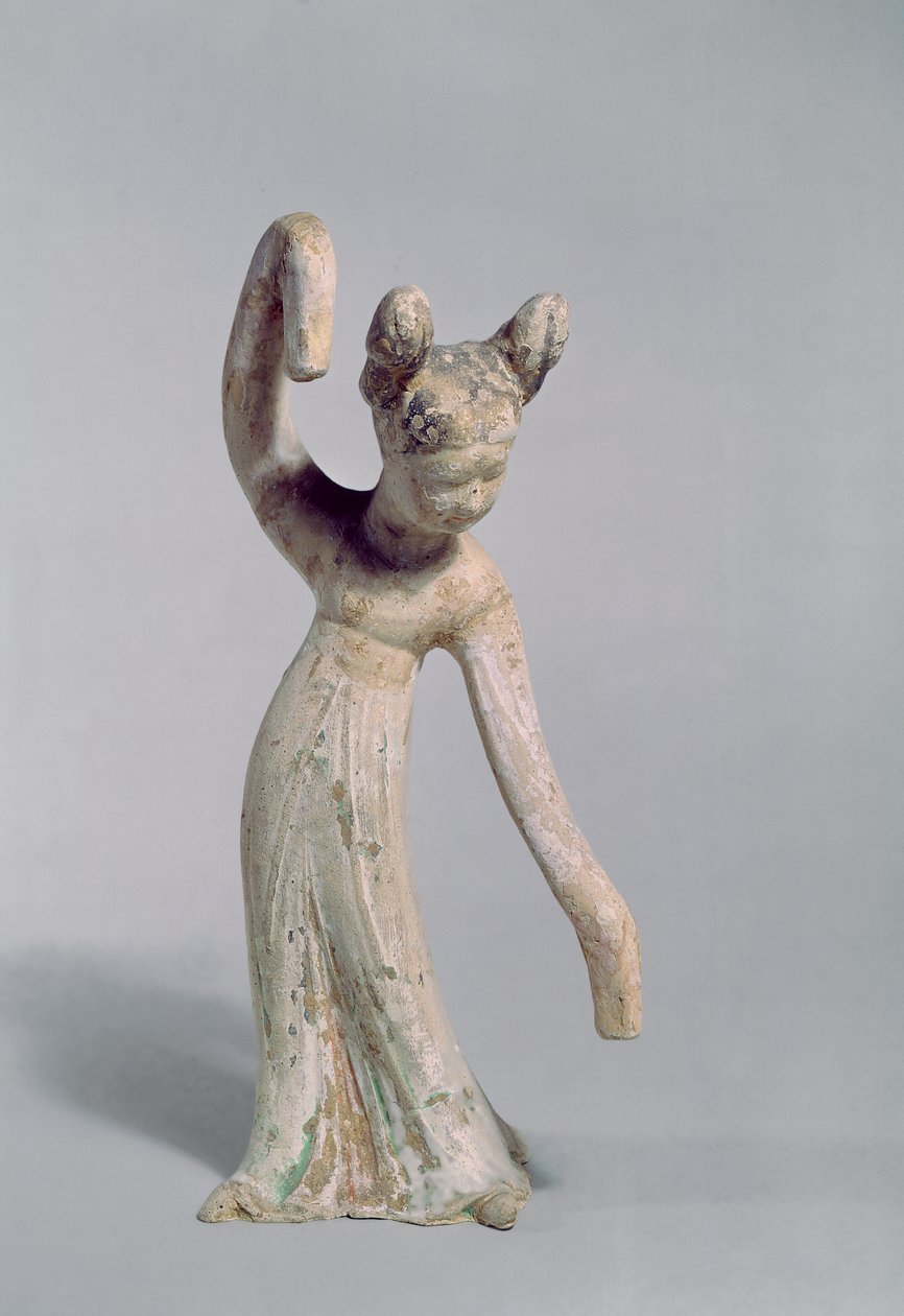 Bir dansçının cenaze heykeli, Tang Hanedanlığı (618-907) by Chinese School