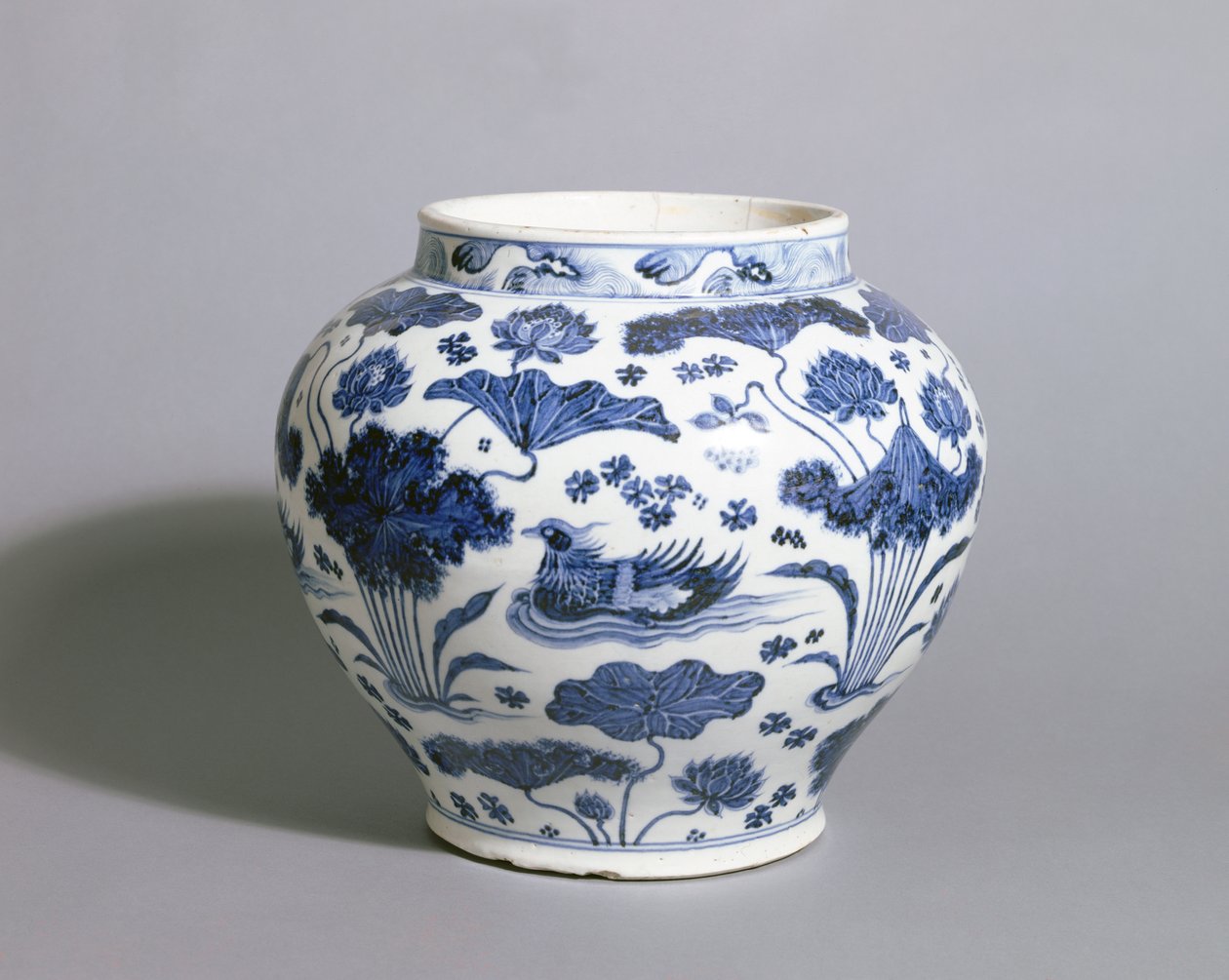 Guan Jar, Yuan Hanedanlığı, 14. yüzyılın ortaları (porselen) by Chinese School