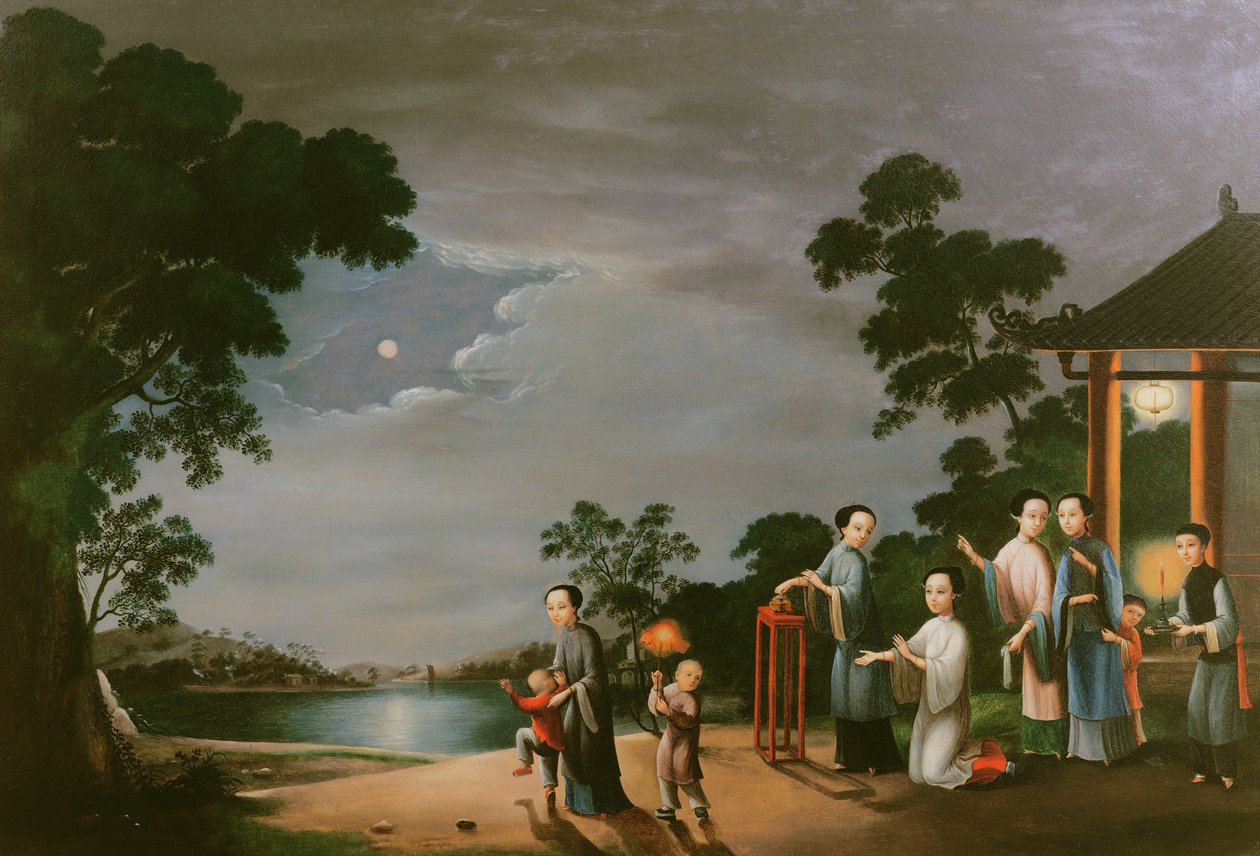 Güz Ortası Ay Festivali, 1800 dolayları by Chinese School