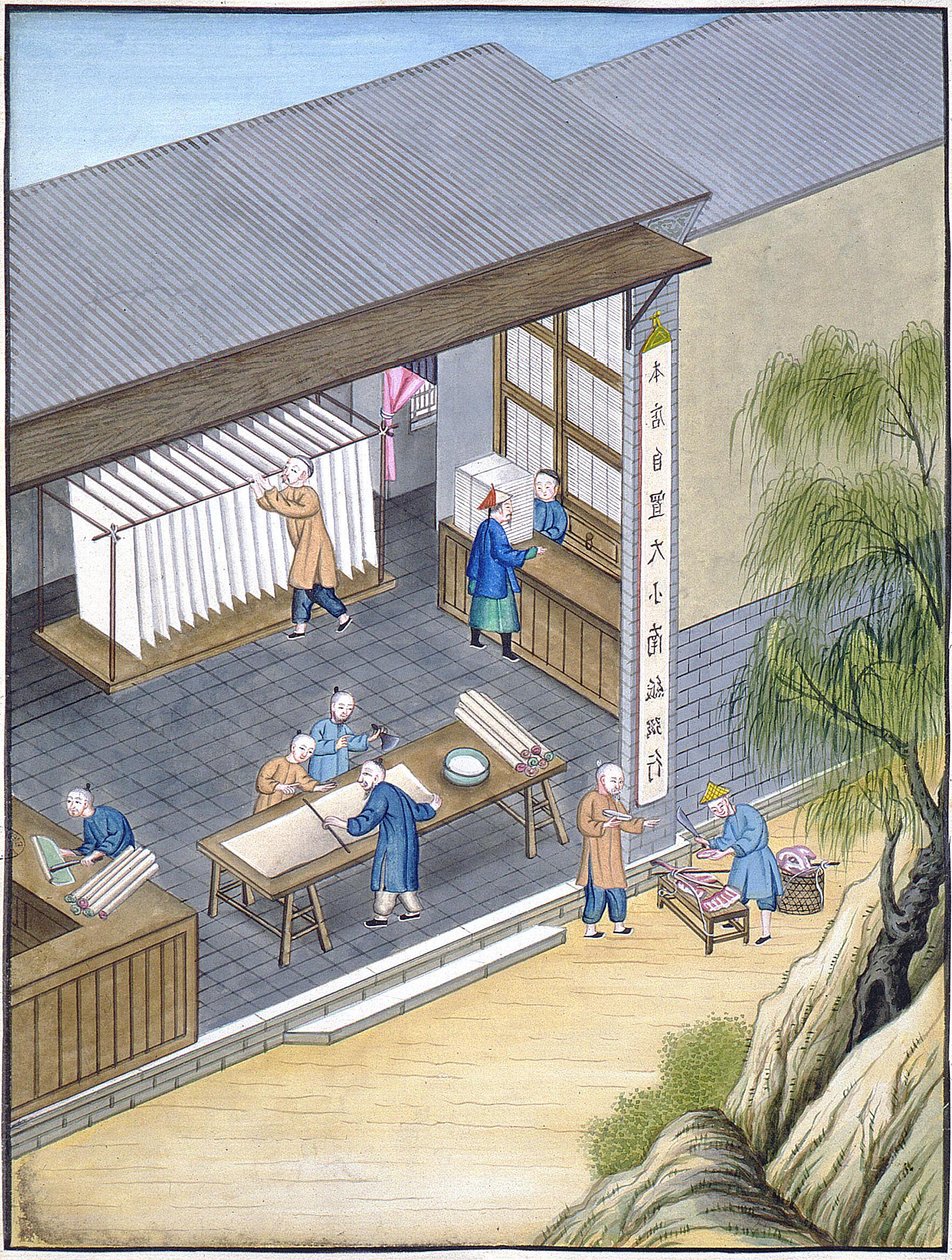 Kağıt üretimi, Çin by Chinese School