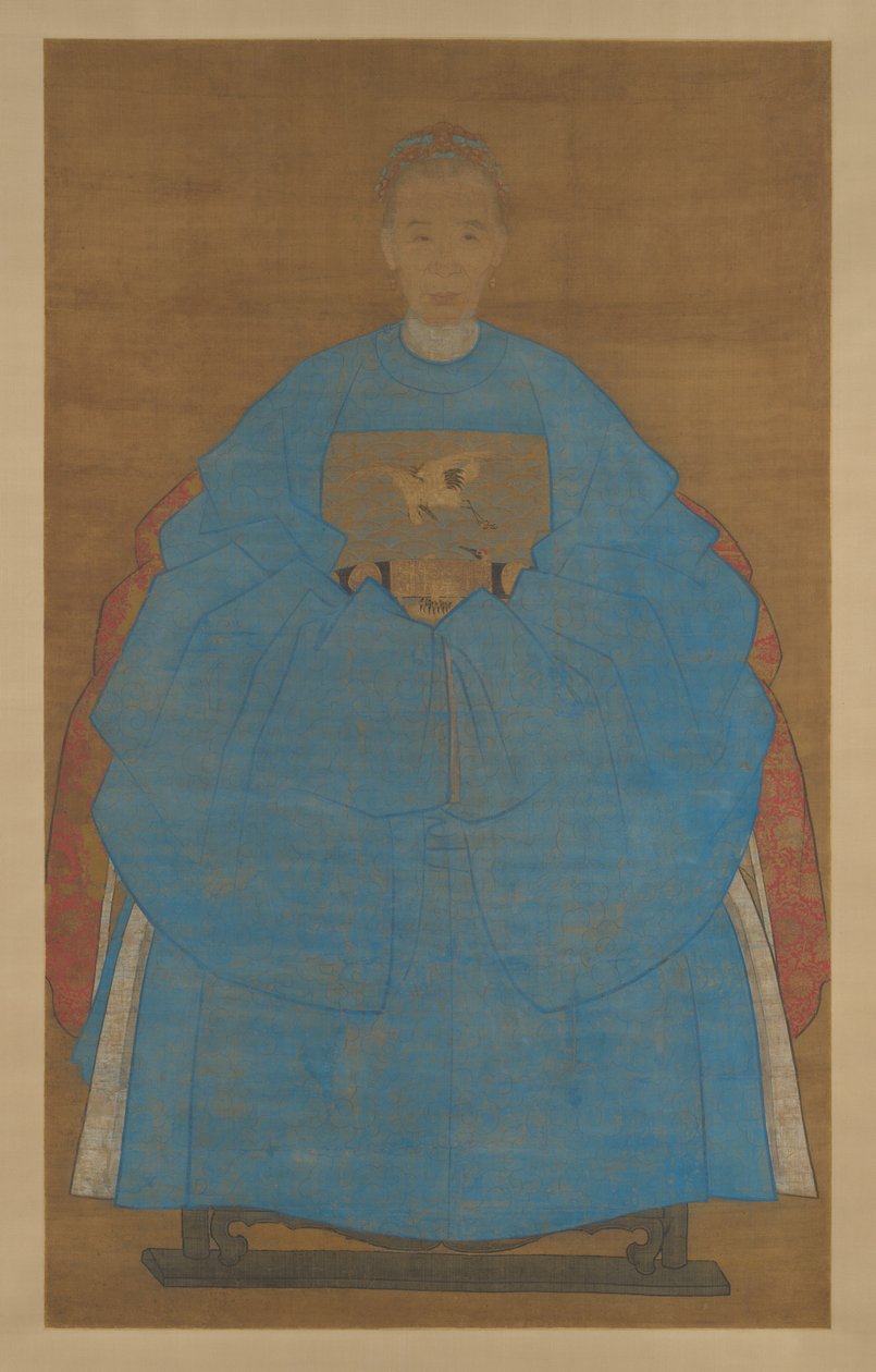 Yaşlı Bir Kadının Portresi by Chinese School