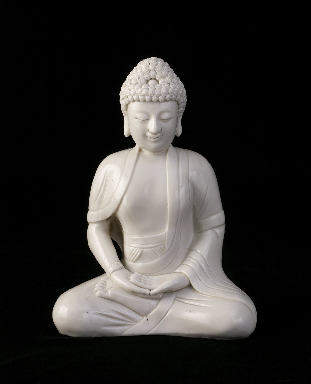 Oturan Buda, Fujian eyaleti, Ming veya Qing hanedanı (seramik) by Chinese School