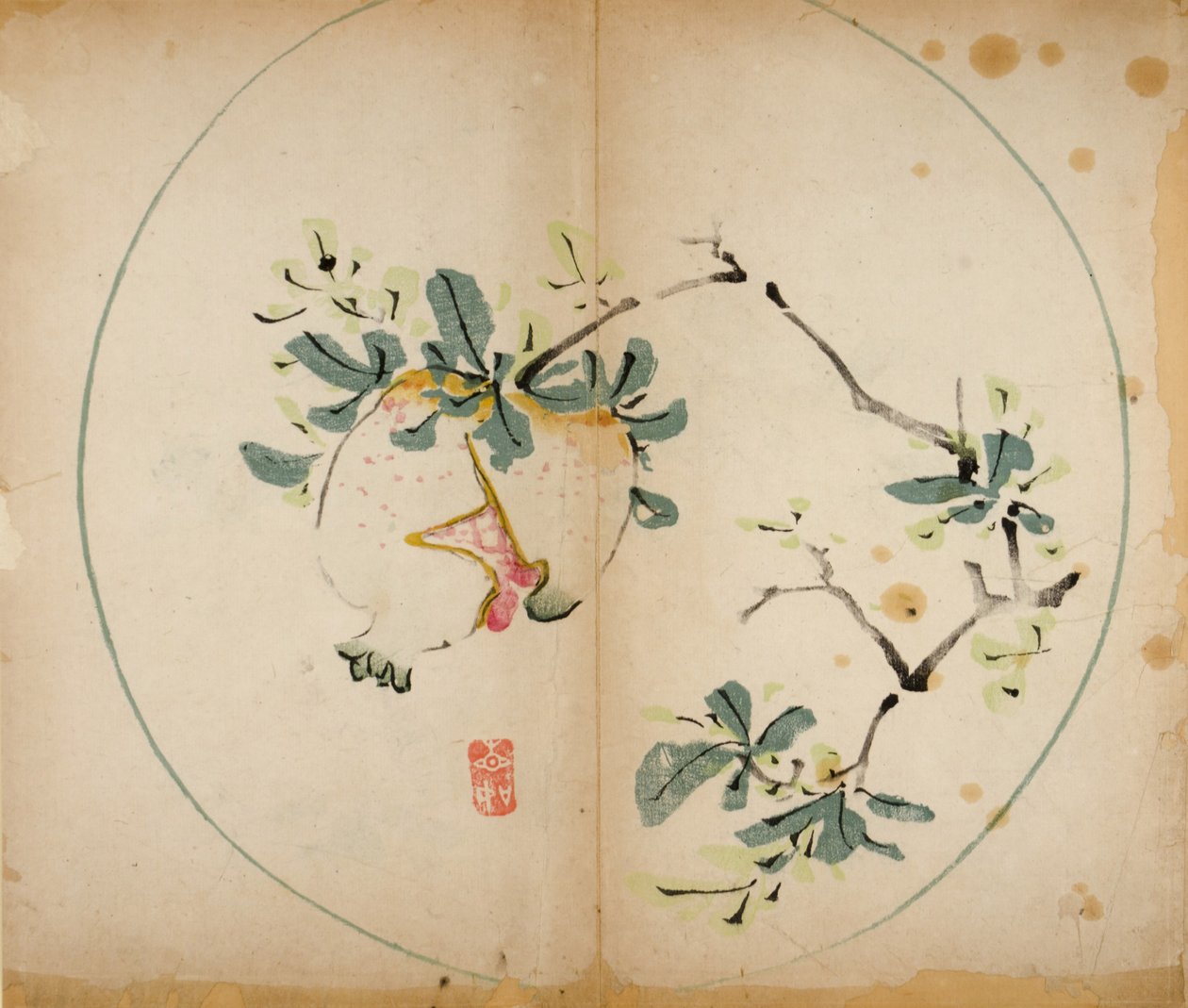 On Bambu Stüdyo Baskısı, 1643 (tahta blok) by Chinese School