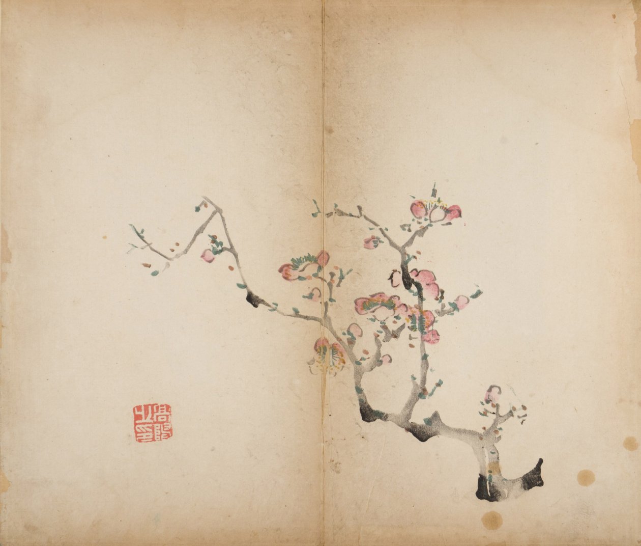 On Bambu Stüdyo Baskısı, 1643 (tahta blok) by Chinese School