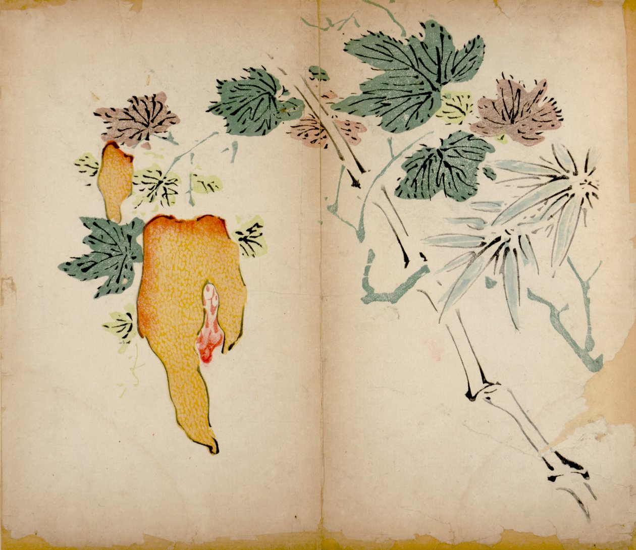 On Bambu Stüdyo Baskısı, 1643 (tahta blok) by Chinese School