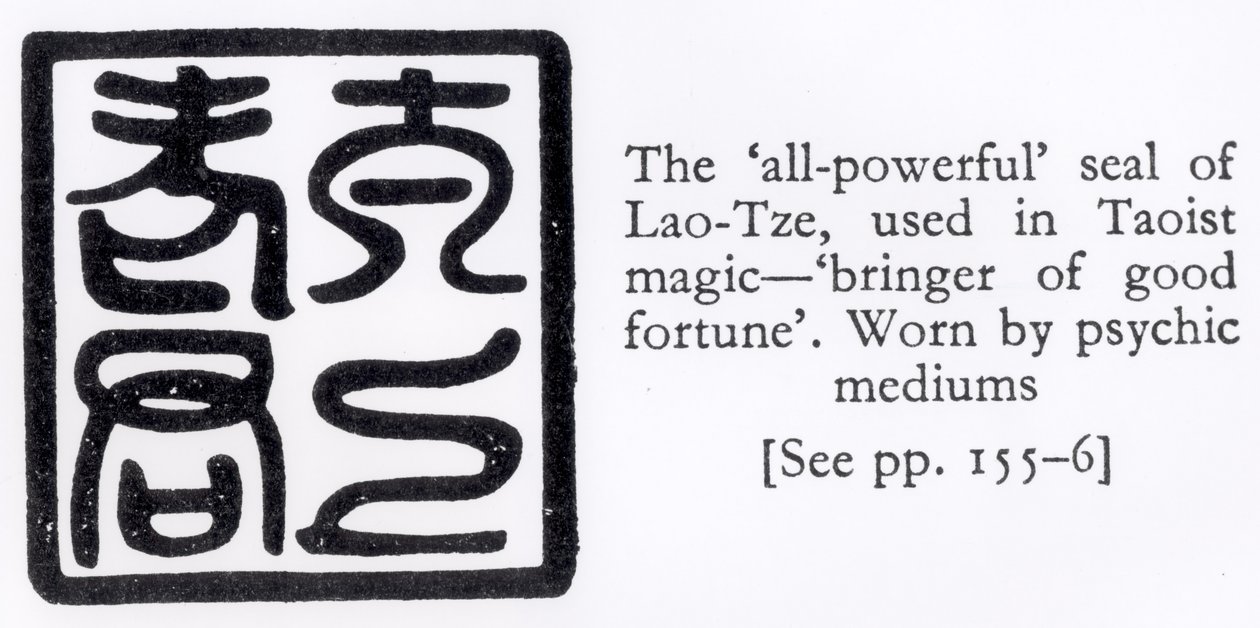 Taocu Büyüde kullanılan Lao-Tze