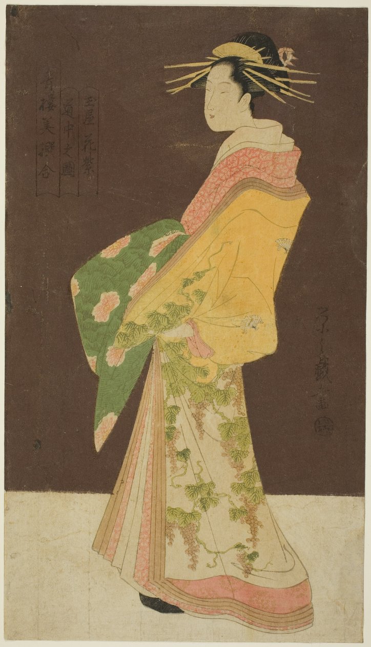 P easure kuar rs (seirobisen kombinasyonu): F tetamayain P rossion figüründen Hanamurasaki) by Chobunsai Eishi