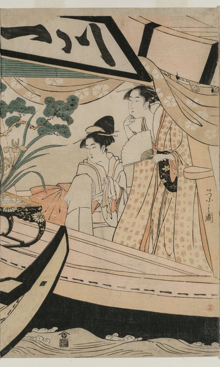 Zevk Teknesinde Parti Kawaichimaru by Chobunsai Eishi