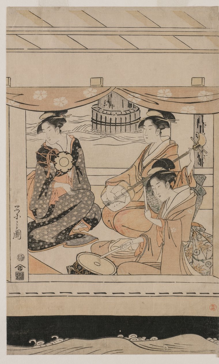 Zevk Teknesinde Parti Kawaichimaru by Chobunsai Eishi
