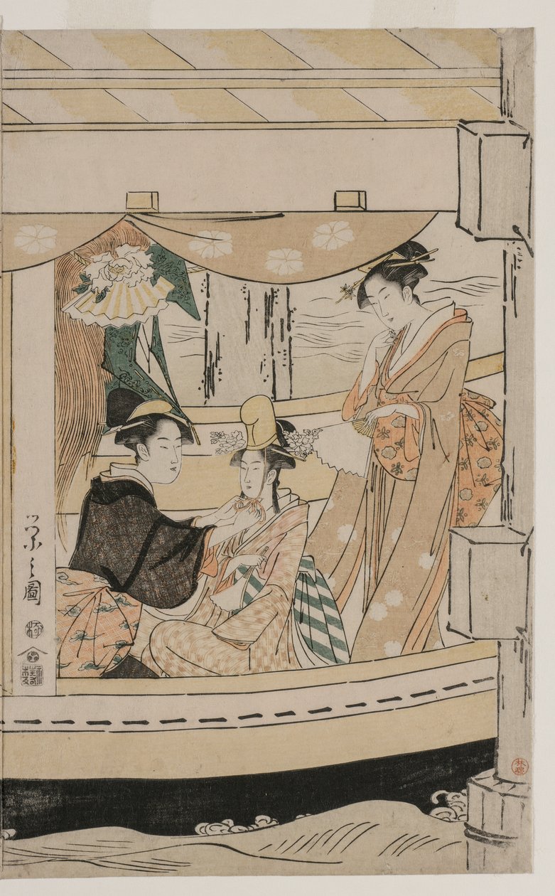 Zevk Teknesinde Parti Kawaichimaru by Chobunsai Eishi