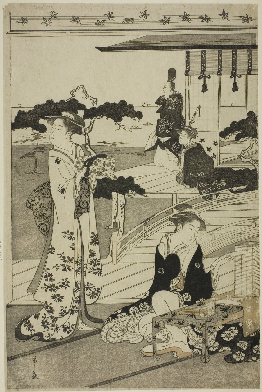 Suma, "Genji Masalının Şık Bir Parodisi (Furyu yatsushi Genji)" dizisinden by Chobunsai Eishi