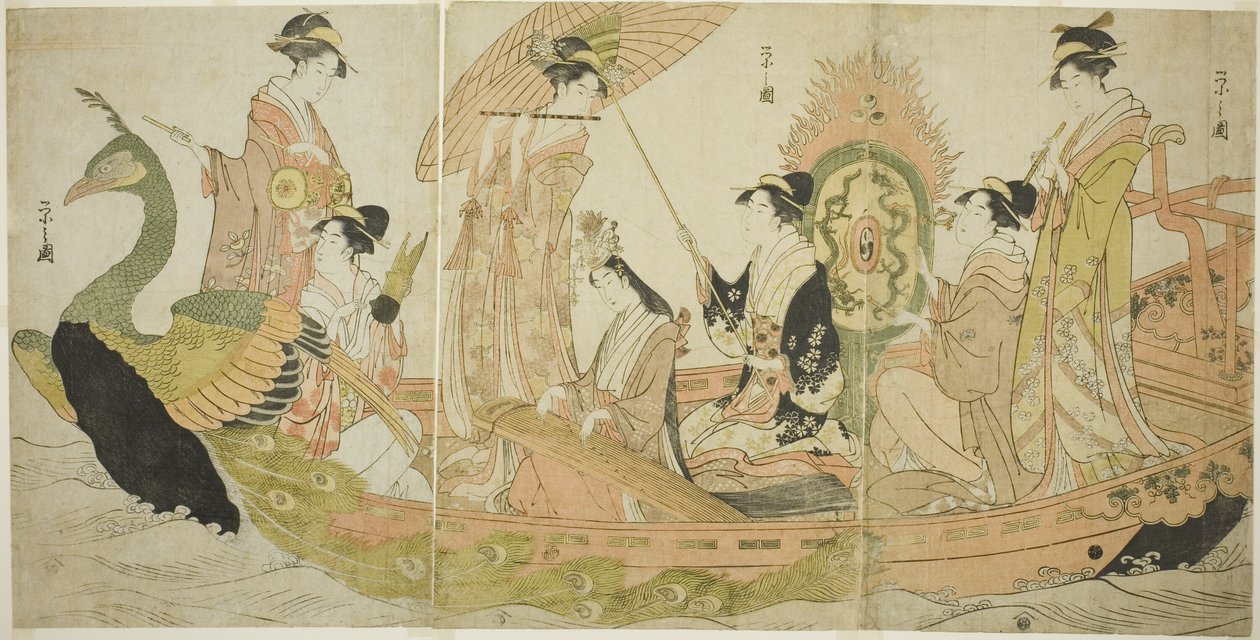 Tavus Kuşu Teknesi by Chobunsai Eishi