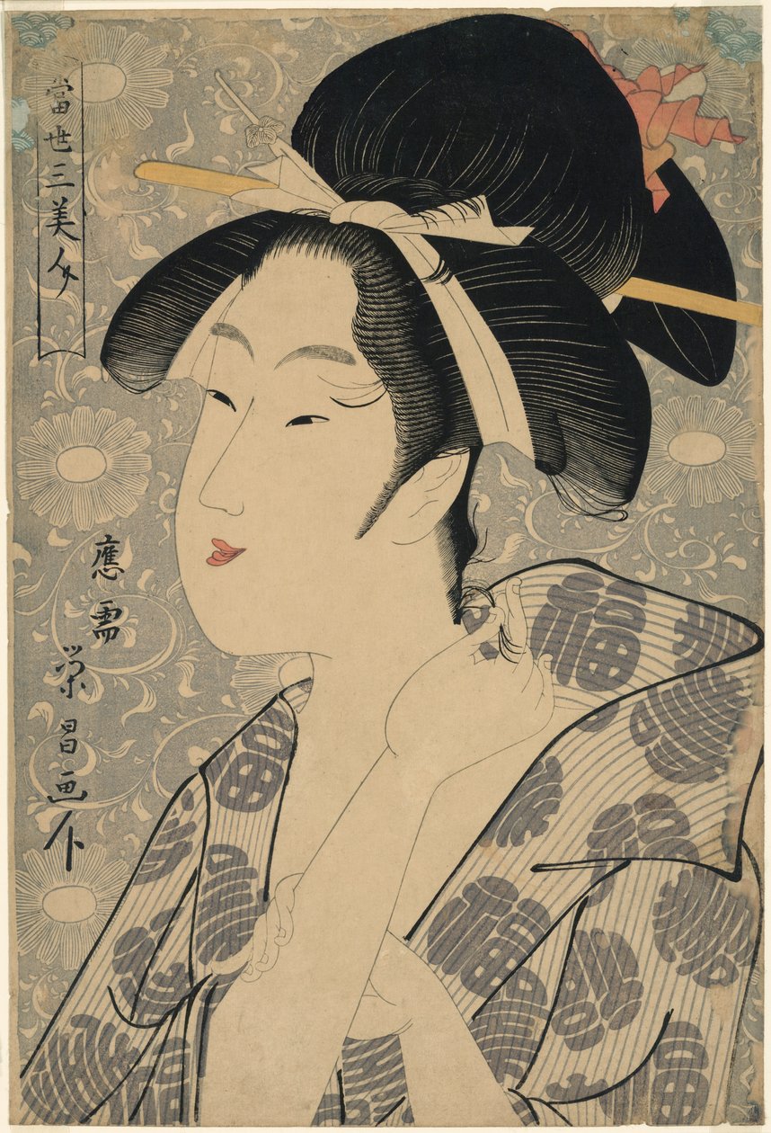 Zamanımızın Üç Güzeli (Tosei san bijin) by Chokosai Eisho