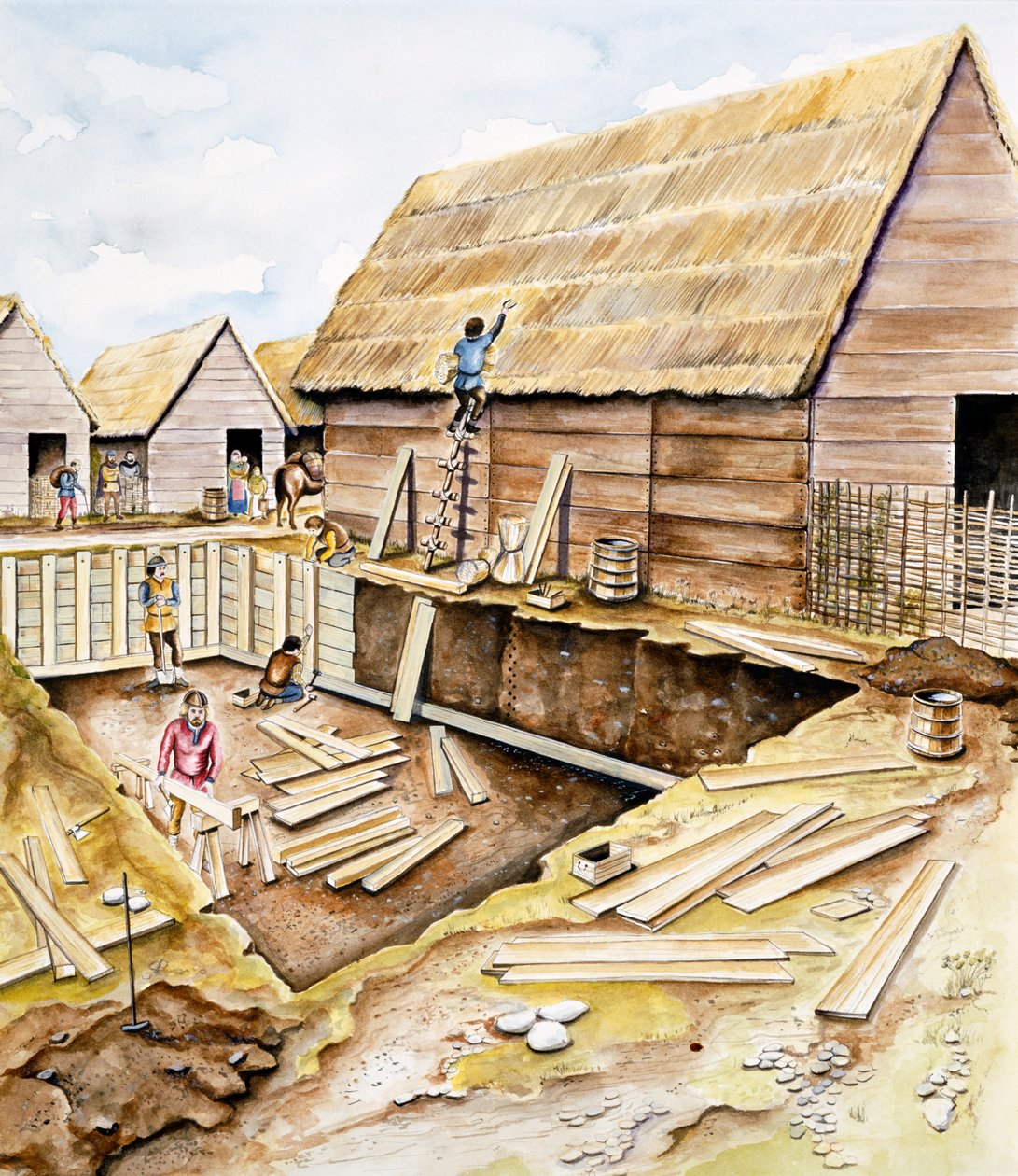 Viking binaları, 10. yüzyılın sonlarında by Chris Evans