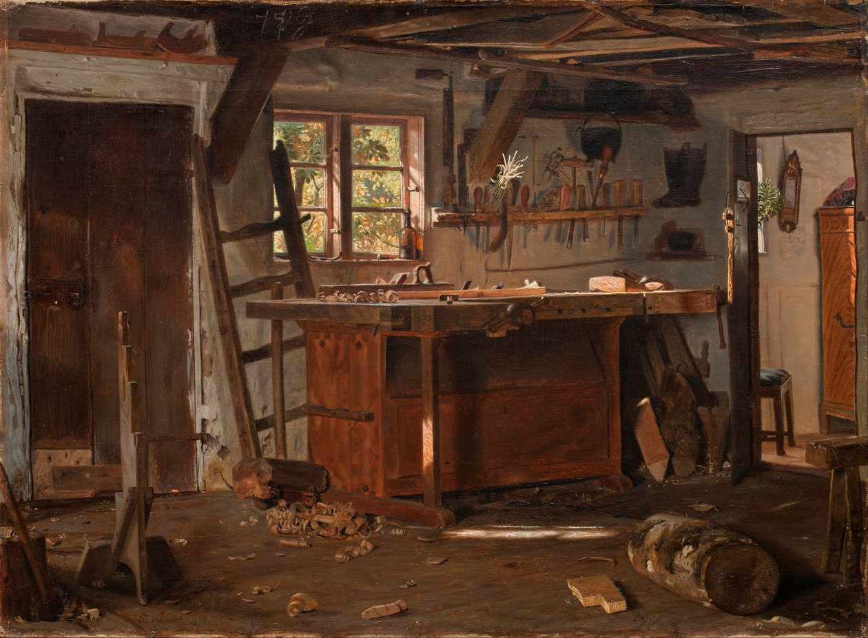 Bir marangoz atölyesi. by Christen Dalsgaard