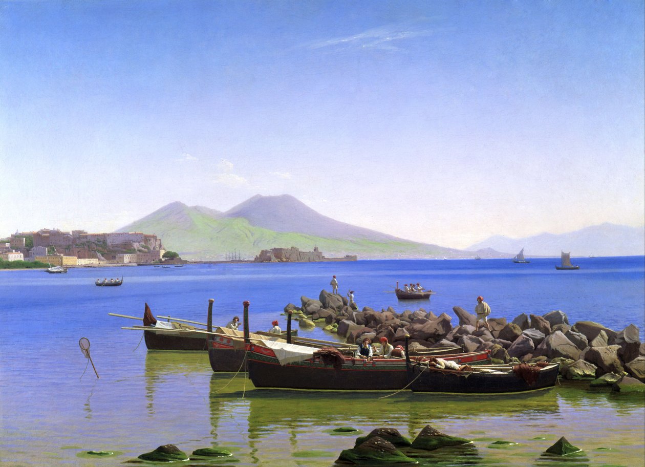 Napoli Körfezi by Christen Schjellerup Købke