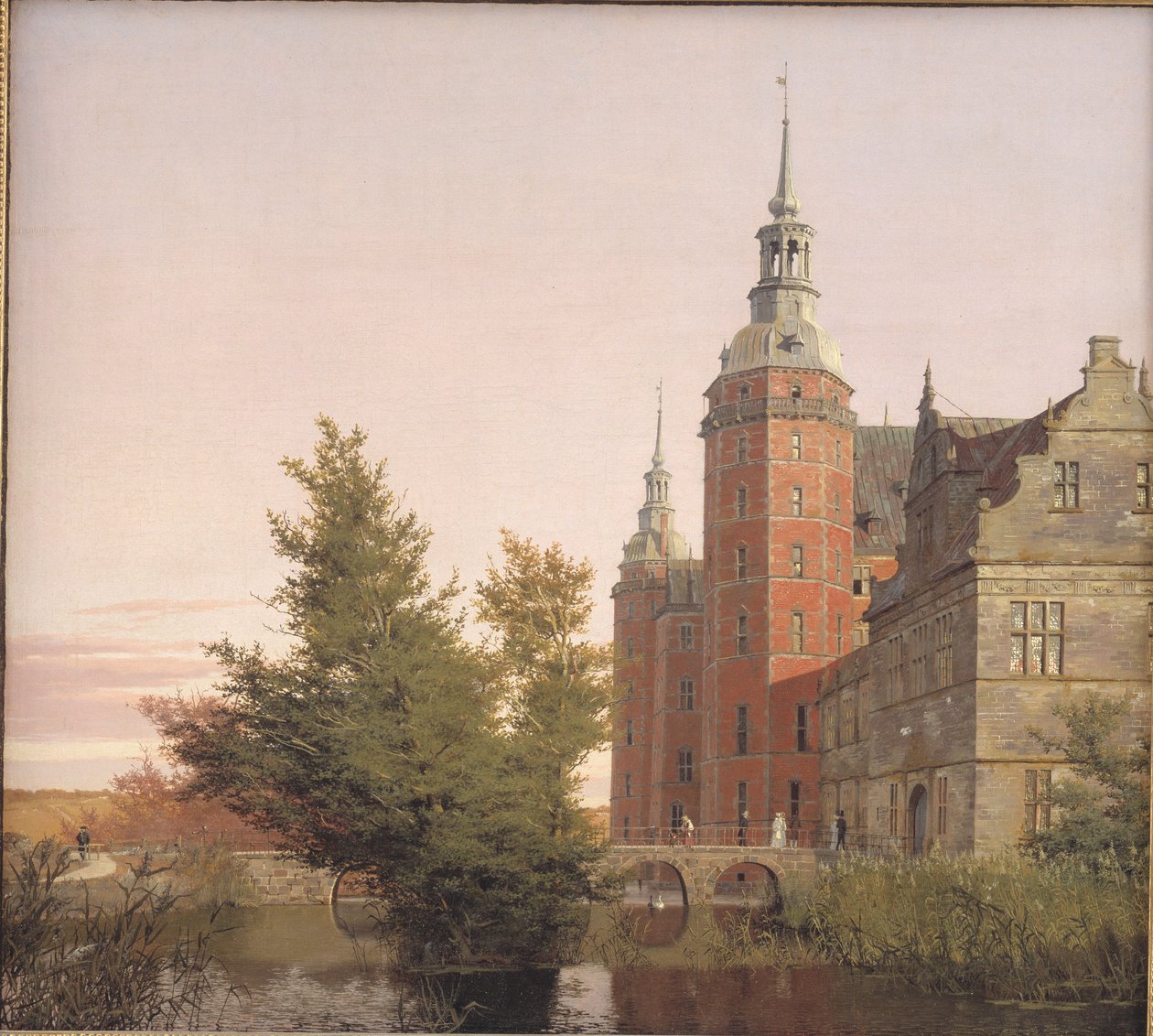 Kuzeybatıdan görülen Frederiksborg Kalesi by Christen Købke