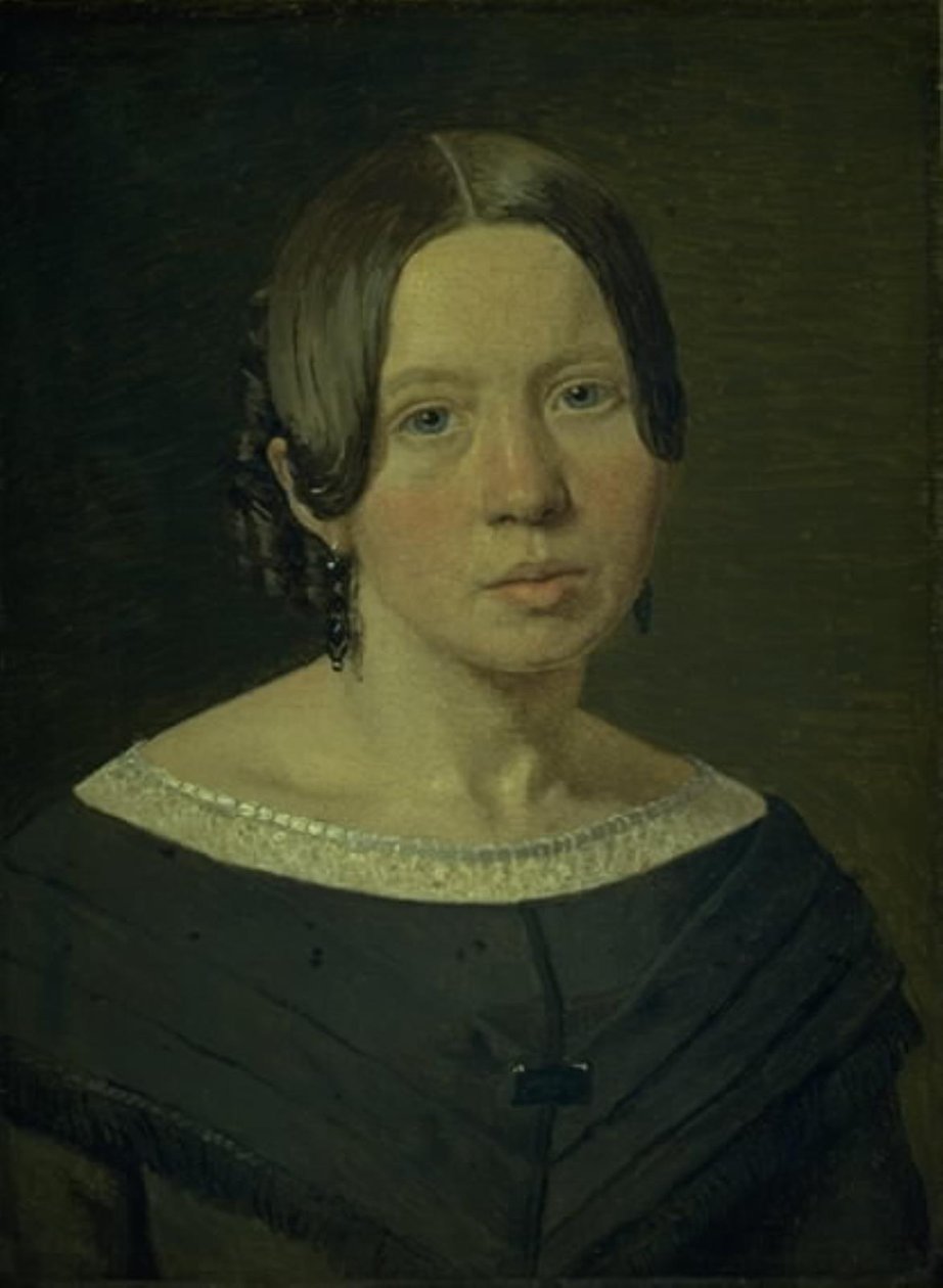 Sanatçının Kayınvalidesi Johanne Elisabeth Købke, kızlık soyadı Sundbye by Christen Købke