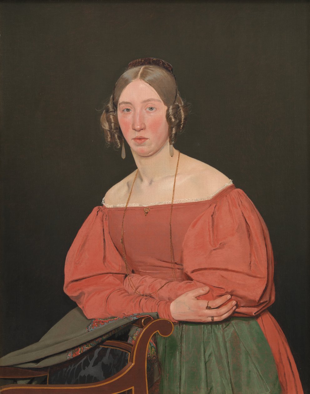 Sanatçının Kardeşinin Portresi, Cecilie Margrethe Petersen, kızlık soyadı Købke by Christen Købke