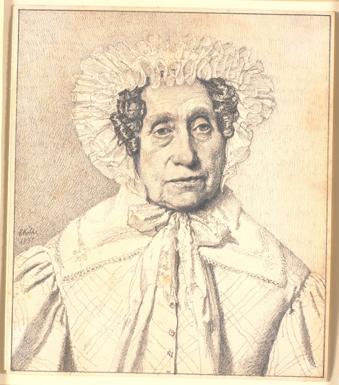 Maren Krohn'un Portresi, b. Rasmussen by Christen Købke