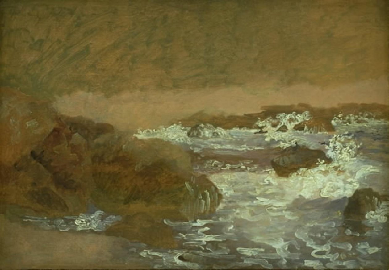 Kayalık Sahilde Sörf, Marina Piccola, Capri by Christen Købke