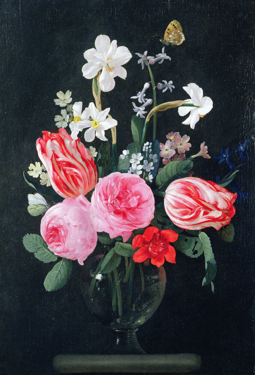 Güller, Nergis, Laleler ve Diğer Çiçekler by Christiaan Luykx or Luycks