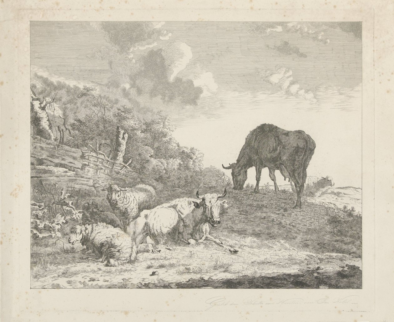 Sığır ile manzara by Christiaan Godfried Schutze van Houten