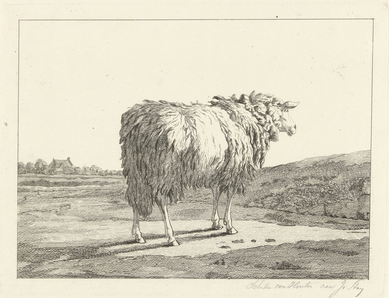 Bir manzara koyun by Christiaan Godfried Schutze van Houten